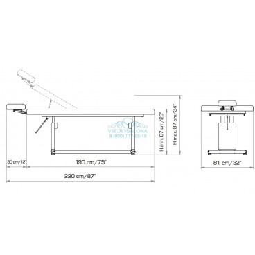 Кушетка массажная "EIKOS"