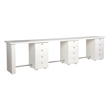 Маникюрный стол "Глория" тройной