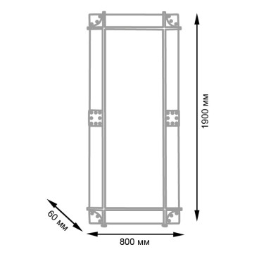 Зеркало барбершоп "Онтарио"
