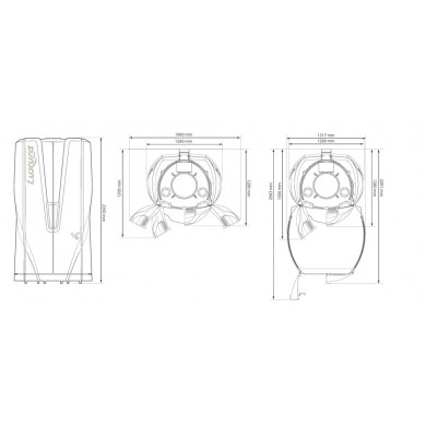 Вертикальный солярий "Luxura V8 48 XL INTELLIGENT"
