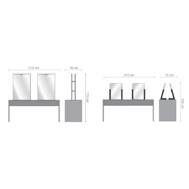 Зеркало парикмахерское "FAIR 4C"