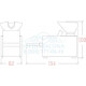 Мойка парикмахерская KUBIK RELAX FLAT